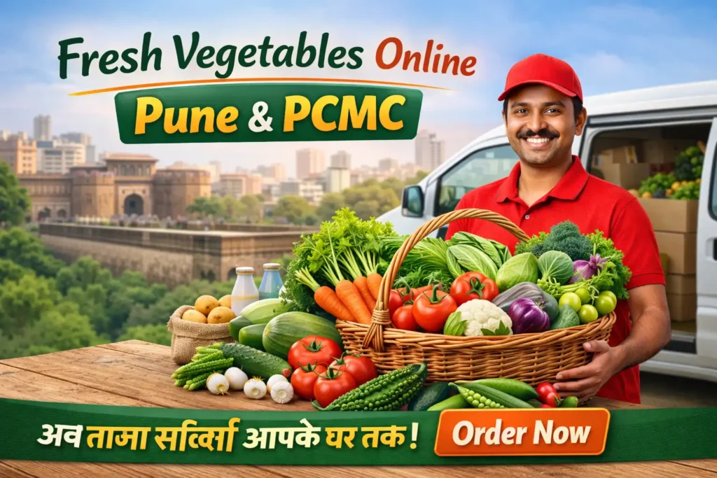 fresh vegetables online Pune PCMC home delivery Annadata Krishi