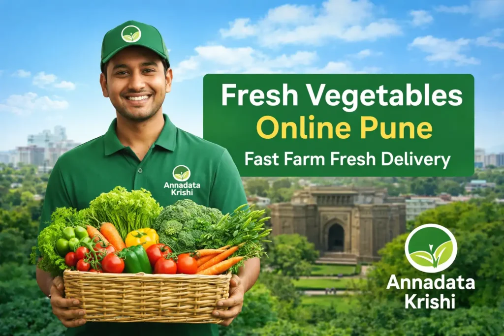 fresh vegetables online Pune PCMC home delivery Annadata Krishi