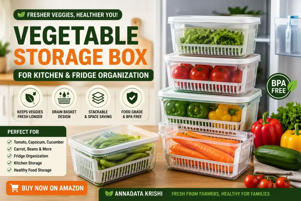 best vegetable storage box for fridge kitchen
